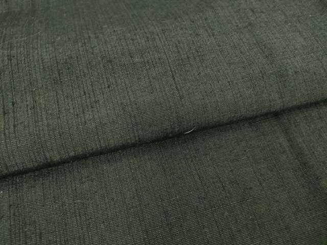 平和屋着物▽男性 紬 単衣 黒色 正絹 逸品 DAAT9934az