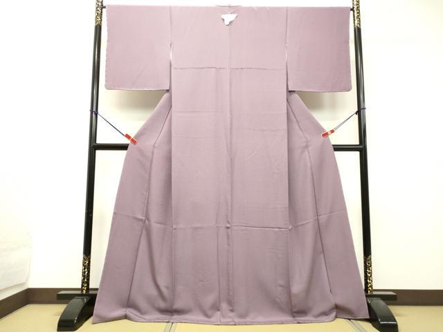 平和屋着物●上質な色無地 浅紫色 ロング丈 正絹 逸品 未使用 DAAU0528tw