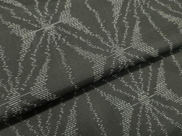 平和屋着物●本場大島紬 麻の葉文様 正絹 逸品 DAAU0546tw