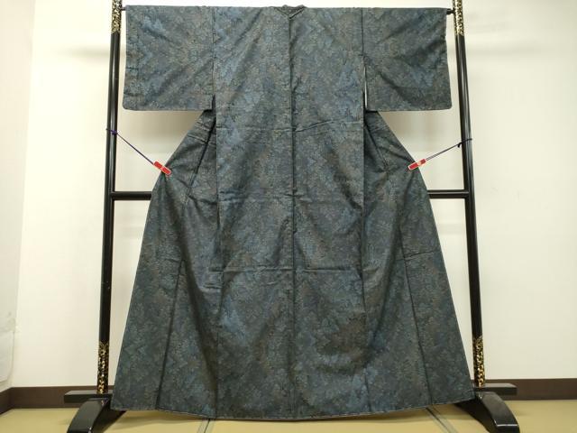 平和屋着物●本場大島紬 9マルキ 樹林文 さが美扱い 正絹 逸品 未使用 DAAU0595tw