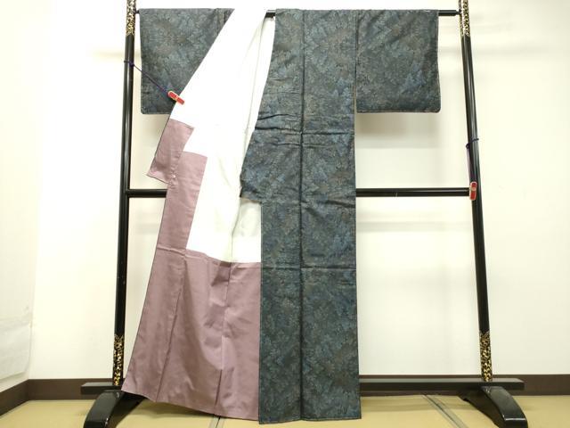 平和屋着物●本場大島紬 9マルキ 樹林文 さが美扱い 正絹 逸品 未使用 DAAU0595tw
