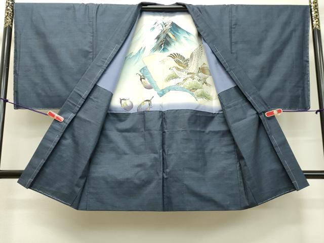 平和屋着物●男性 本場大島紬 アンサンブル 100亀甲 総詰め 鈴乃屋扱い 正絹 逸品 DAAU0606tw