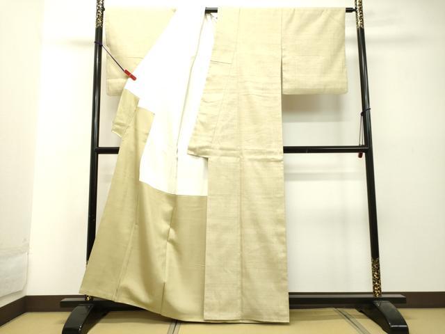 平和屋着物●結城紬 蒸栗色 正絹 逸品 DAAU0674tw