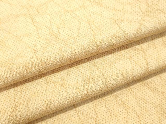 平和屋着物●白鷹お召 蚊絣 霞文 鬼しぼ縮緬 正絹 逸品 DAAU0690tw