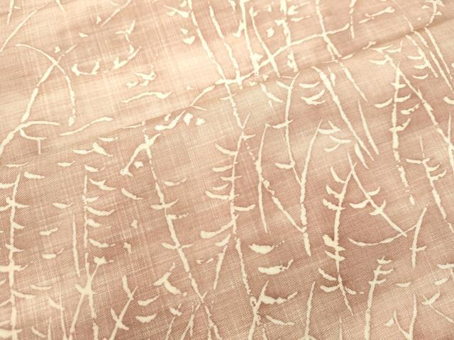 平和屋着物●本場染大島紬 草葉文 正絹 逸品 DAAU0701tw