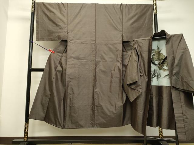 平和屋着物●男性 本場大島紬 アンサンブル 80亀甲 総詰め 正絹 逸品 DAAU0712tw