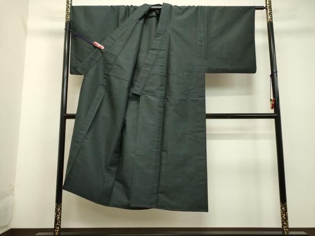 平和屋着物●男性 紬 アンサンブル 単衣 霞文 正絹 逸品 DAAU0713tw
