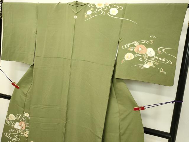 平和屋着物●訪問着 流水草花文 金銀彩 正絹 逸品 DAAU0714tw