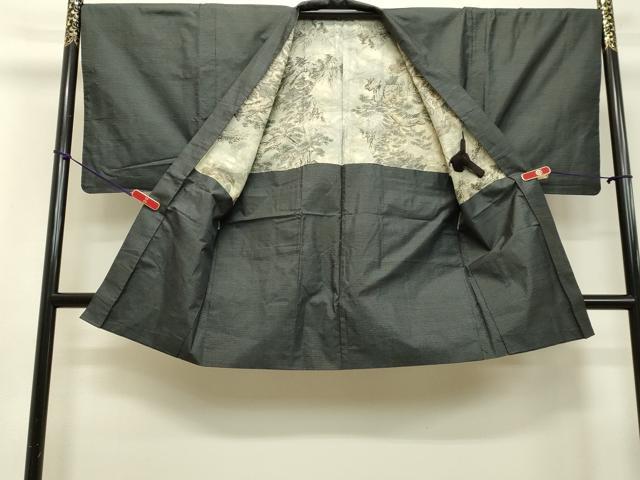 平和屋着物●男性 本場大島紬 アンサンブル 100亀甲 総詰め 正絹 逸品 DAAU0718tw