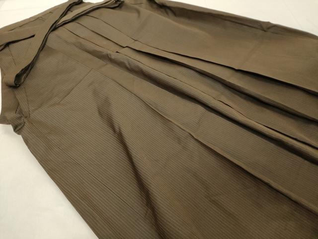平和屋着物○男性 馬乗り袴 縞 正絹 逸品 DAAU8577zy