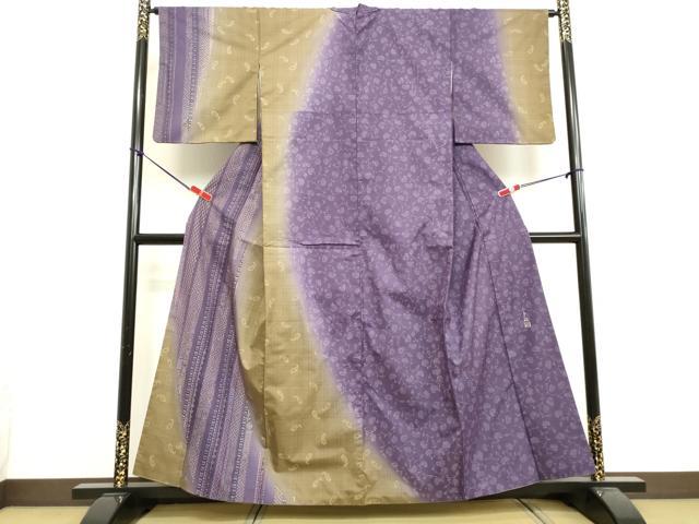 クラス✺新品 正絹 作家物落款 トールサイズ 大島紬訪問着 A3743 新品 正絹 作家物落款 トールサイズ 大島紬訪問着 着物 A3743