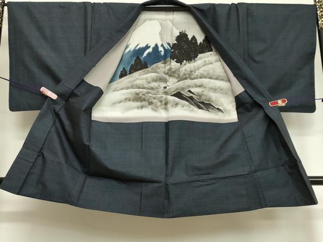 平和屋着物●男性 本場大島紬 アンサンブル 80亀甲 総詰め 正絹 逸品 DAAU0810tw
