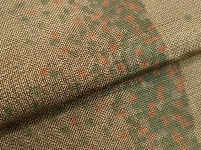 平和屋着物●上質な紬 抽象間道 正絹 逸品 DAAU0868tw