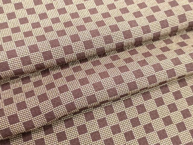 平和屋着物●江戸小紋 角通し 市松文様 正絹 逸品 DAAU0893tw