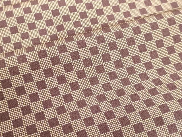 平和屋着物●江戸小紋 角通し 市松文様 正絹 逸品 DAAU0893tw