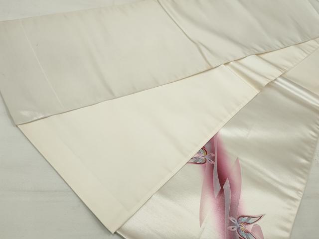 平和屋着物◎太鼓柄袋帯 舞蝶文 銀彩 正絹 逸品 DAAU1092qa