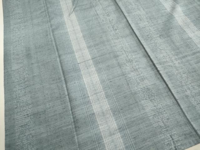 平和屋着物▽上質な紬 単衣 80亀甲 変わり間道 正絹 逸品 DAAU2448ud