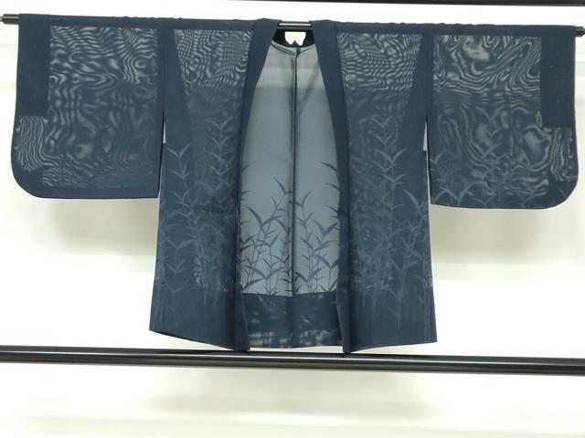 平和屋着物▽夏物 道中着 スリーシーズン 春夏秋 塵除け 紗 草葉文 正絹 逸品 DAAU2733ud