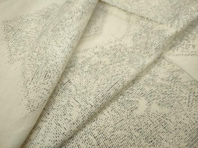 平和屋着物▽上質な紬 単衣 抽象文様 正絹 逸品 DAAU2984ud