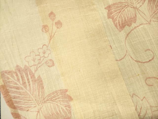 平和屋着物*夏物 小紋 蔦の葉花文 DAAU3486op