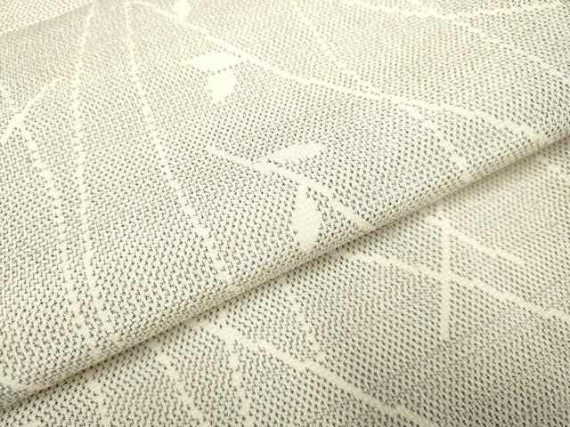 平和屋着物▽本塩沢 単衣 枝葉文 やまと誂製 正絹 逸品 未使用 DAAU3570du