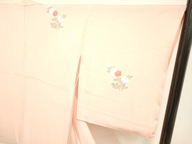 平和屋着物▽訪問着 単衣 破れ色紙籬花文 暈し染め 金彩 正絹 逸品 未使用 DAAU3581du