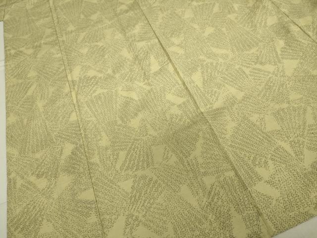 平和屋着物▽上質な紬 単衣 松葉文 正絹 逸品 DAAU3976du