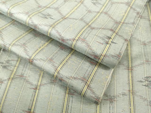 平和屋着物▽上質な紬 単衣 亀甲文 正絹 逸品 DAAU3977du