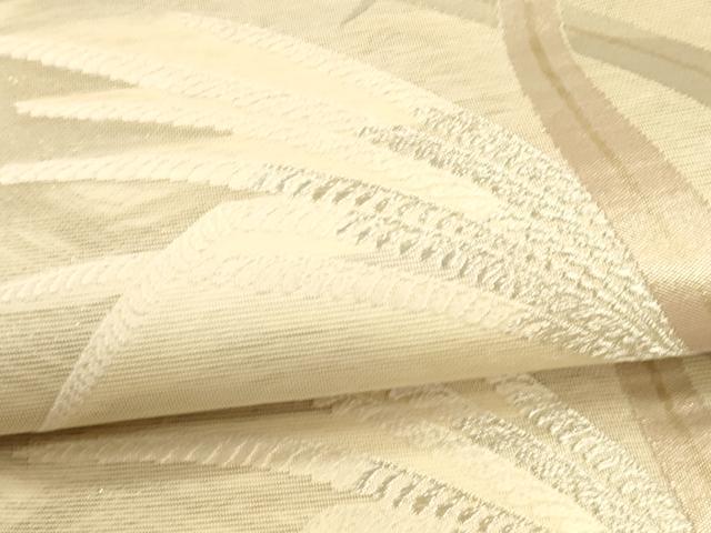 平和屋着物*夏物 六通柄袋帯 草葉文 金銀糸 正絹 逸品 DAAU4427cm
