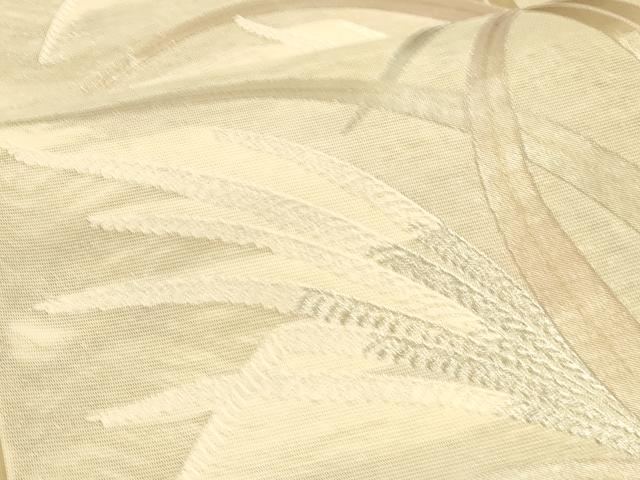 平和屋着物*夏物 六通柄袋帯 草葉文 金銀糸 正絹 逸品 DAAU4427cm