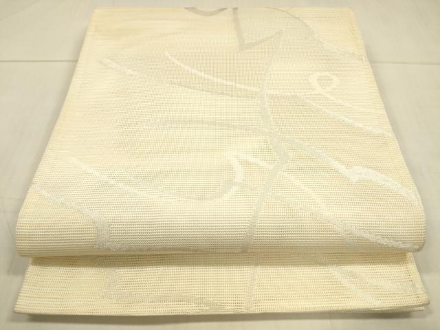 平和屋着物*夏物 六通柄 京袋帯 抽象文様 銀糸 DAAU4455cm