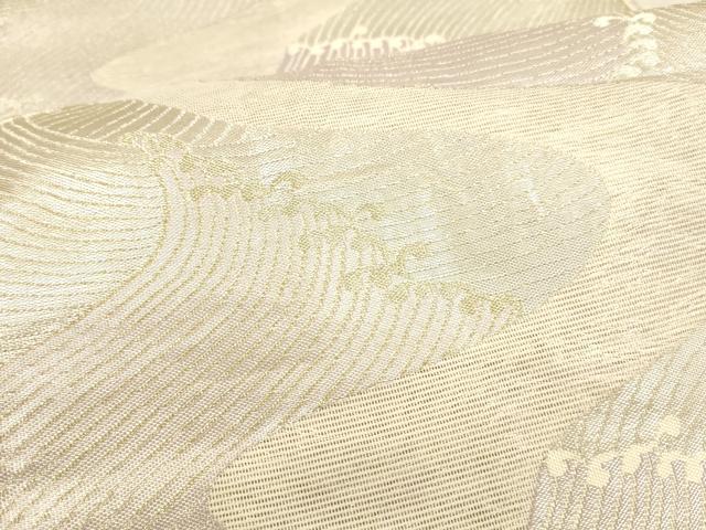 平和屋着物*夏物 六通柄袋帯 流水文 金銀糸 正絹 逸品 DAAU4474cm