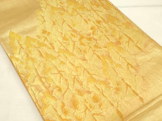 平和屋着物◎六通柄袋帯 樹林文 金糸 正絹 逸品 DAAU4704qp