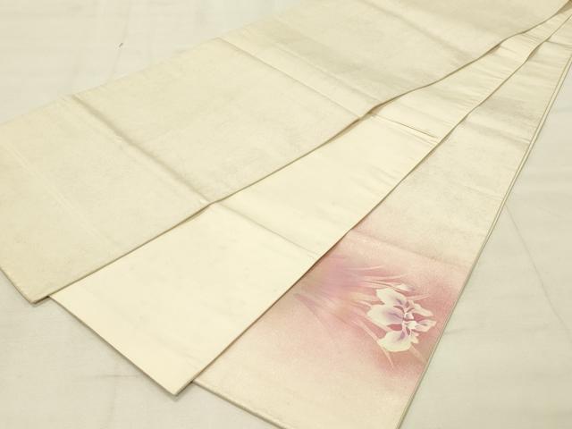 平和屋着物◎太鼓柄袋帯 作家物 杜若 金彩 正絹 逸品 DAAU4828qp