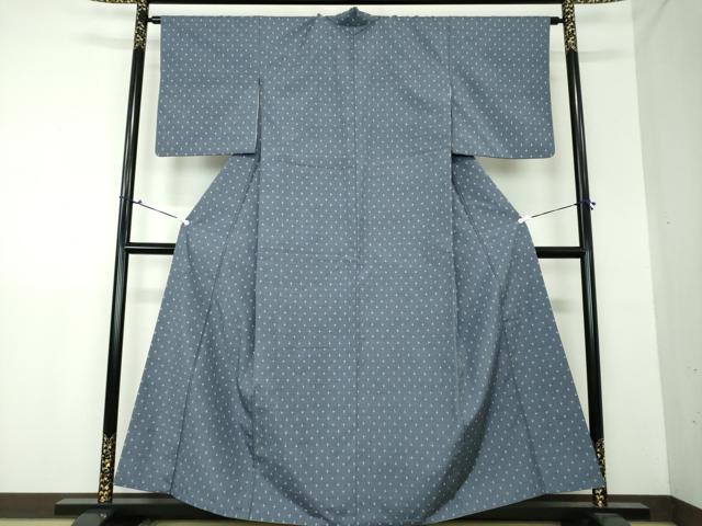 平和屋着物●上質な紬 十字絣 正絹 逸品 DAAU5046ps