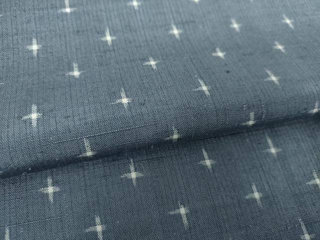平和屋着物●上質な紬 十字絣 正絹 逸品 DAAU5046ps