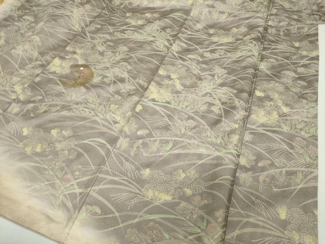 平和屋着物●訪問着 刺繍 雪輪花文 暈し染め 金彩 正絹 逸品 DAAU5054ps
