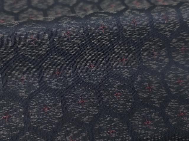 平和屋着物●上質な紬 亀甲繋ぎ 正絹 逸品 未使用 DAAU5075ps