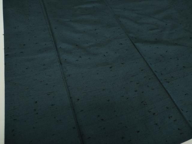 平和屋着物●男性 髭紬 アンサンブル 長羽織 濃紺地 正絹 逸品 DAAU5118ps
