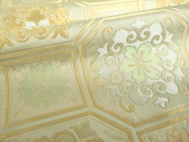 平和屋着物●西陣 川島織物 六通柄 本袋帯 蜀江花文 金銀糸 正絹 逸品 DAAU5142ps