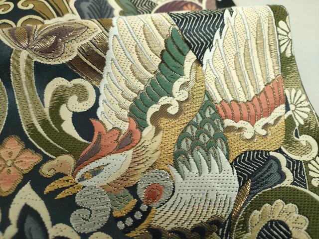 平和屋着物●六通柄袋帯 唐織 東大寺宝冠 本金箔 正絹 逸品 DAAU5164ps