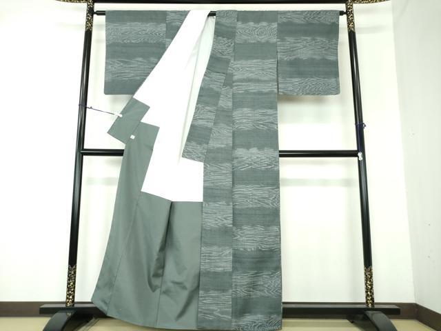 平和屋着物●銀座世きね 紬 木目文 正絹 逸品 DAAU5200ps