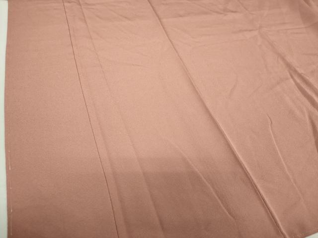 平和屋着物●上質な色無地 宗伝唐茶色 正絹 逸品 未使用 DAAU5229ps