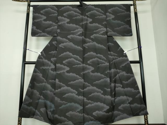 平和屋着物●本場大島紬 訪問着 雲重ね 正絹 逸品 未使用 DAAU5236ps