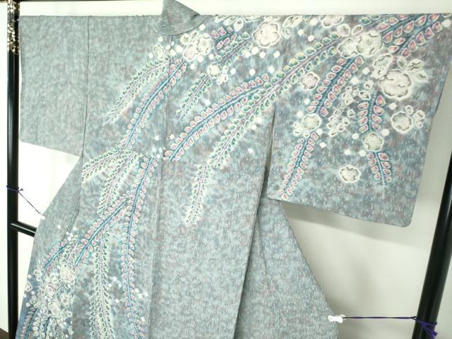 平和屋着物●訪問着 絞り 辻が花 暈し染め 正絹 逸品 未使用 DAAU5269ps