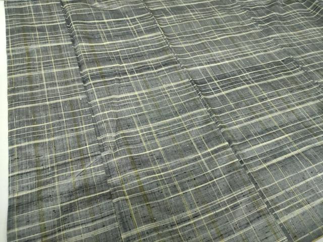 平和屋着物●上質な紬 格子 正絹 逸品 DAAU5286ps