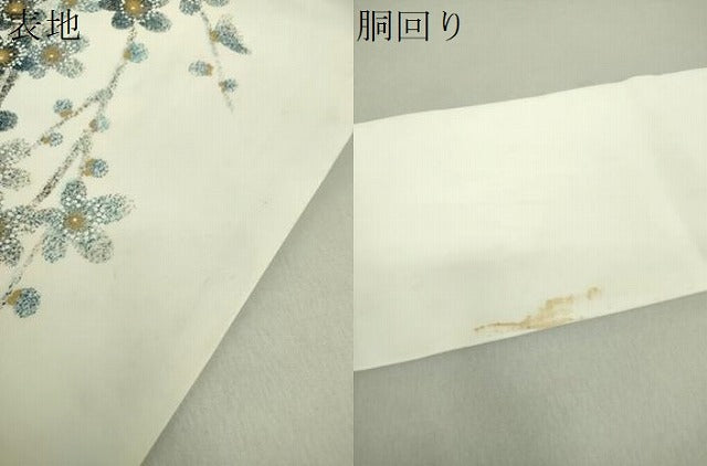 平和屋着物●塩瀬 九寸名古屋帯 渓雲作 枝垂れ梅 金彩 正絹 逸品 DAAU5323ps