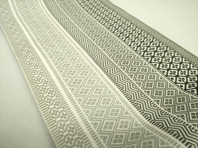 平和屋着物●本場筑前博多織 八寸名古屋帯 吉祥間道 正絹 逸品 未使用 DAAU5455ps