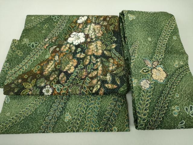 平和屋着物●つけ帯 手描き 辻が花 正絹 逸品 DAAU5552ps