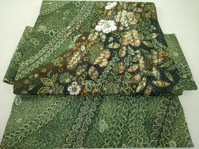 平和屋着物●つけ帯 手描き 辻が花 正絹 逸品 DAAU5552ps